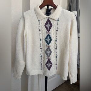 VINTAGE ALFRED DUNNER LAKE LOUISE SWEATER